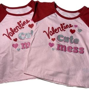 Valentines t shirt 2T new girls